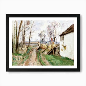 A Village Road Near Auvers, Paul Cézanne Art Print