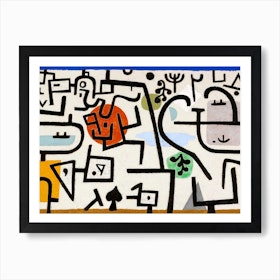 A Rich Harbour, Paul Klee Abstract Living Room Hallway Art Print