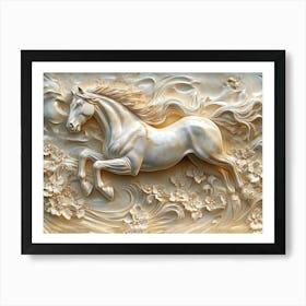 Beautiful 3d Horse 1 Art Print