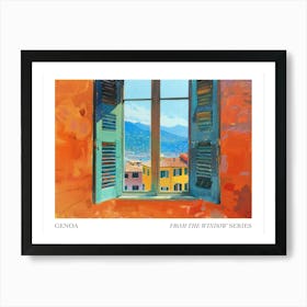 Genoa From The Window Series Poster Painting 3 Art Print