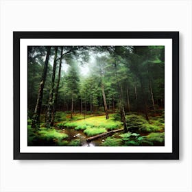 Forest In The Mist 1 Art Print