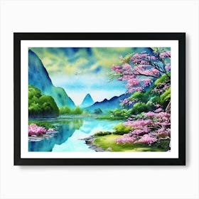 Dawn’S Tranquil Embrace Art Print