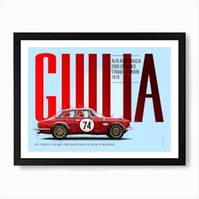 Alfa Romeo Giulia 2000 GT Veloce Art Print
