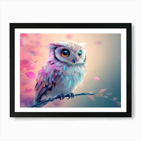 Owl Painting 4 Art Print