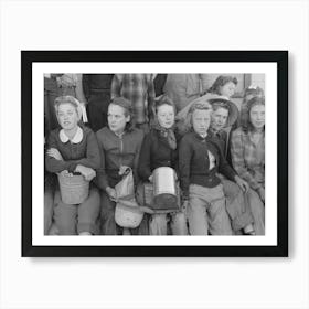 High School Girls Who Are Going To The Pea Fields, Nampa, Idaho By Russell Lee 1 Art Print