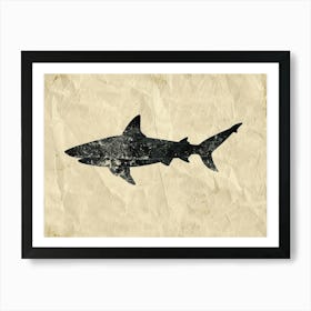 Common Thresher Shark Silhouette 4 Poster