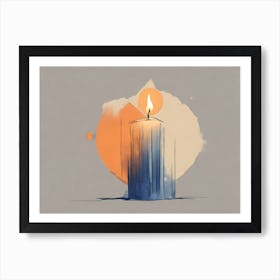 Candle vector  Art Print