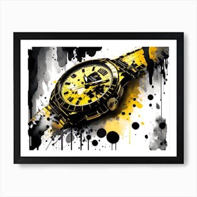 Yellow Watch Art Print