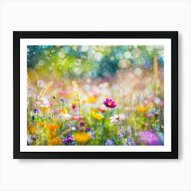 Field Of Country Wildflowers 2 Art Print