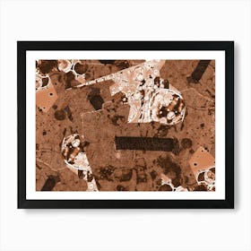 Abstract Texture Desert Jeans Art Print