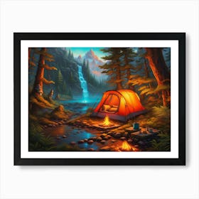 The Perfect Camping Spot Art Print