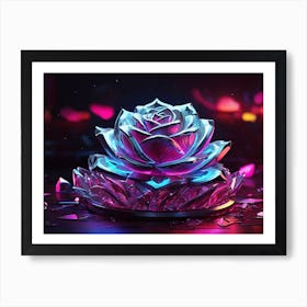 Crystal Rose Art Print