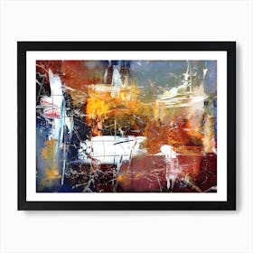 Painting Abstract Illustration Energy Power In Modern Style 04 Art Print