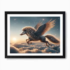 Hedgehogasus Wonder Art Print