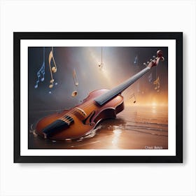 Floating Notes Art Print