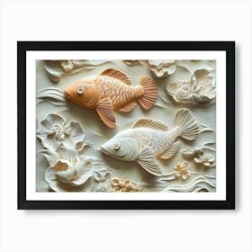 Chinese Koi Fish 2 Art Print