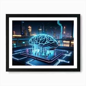 An Intricate Digital Brain Interface Intertwined With A Vast Ai Network Studying The Neural Connec (2) 2 Poster