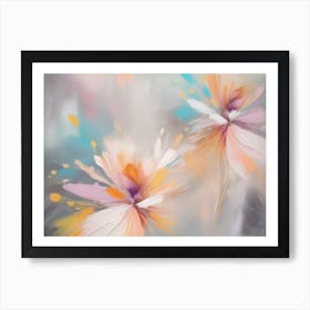 Abstract Flowers 8  Art Print