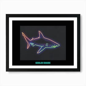 Neon Goblin Shark 6 Poster Art Print
