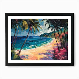 Tropical Beach Art Print