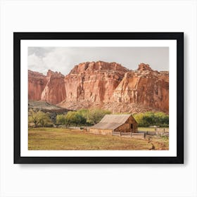 Red Rock Desert Homestead Art Print