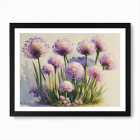 Alliums Art Print