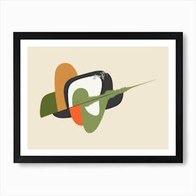 Abstract Space Travel (landscape) Art Print