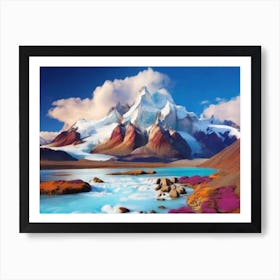 Chilean Mountains Art Print