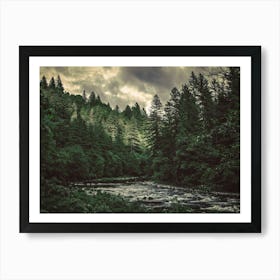 A Pacific Northwest River Art Print