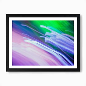 Streaks Of Light Colored Art Print