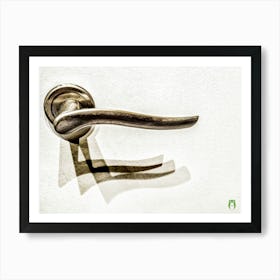 Shadow Of A Door Handle 20230927080329rt4pub Art Print