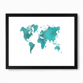 World Map 4 Affiche