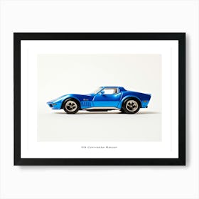 Toy Car 69 Corvette Racer Blue Poster Art Print