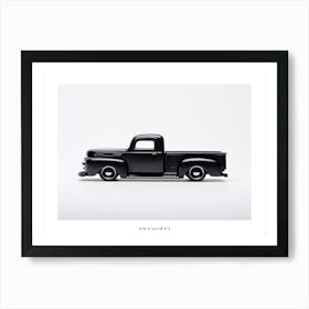 Toy Car 49 Ford F1 Black Poster Art Print