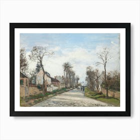 Versailles Road, Louveciennes (1870), Camille Pissarro Art Print