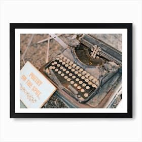 Poetry on a Vintage Typewriter // Ibiza Travel Photography Art Print