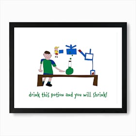 Kids Art Lab Experiment Art Print