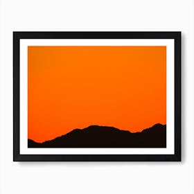 Sunset Over the Mountains of Eilat I Art Print