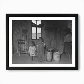 Southeast Missouri Farms, Family Of Sharecropper In Kitchen Of Shack By Russell Lee Art Print