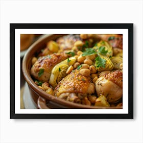 Chicken With Artichokes Art Print