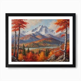 Fall In The Mountains Art Print