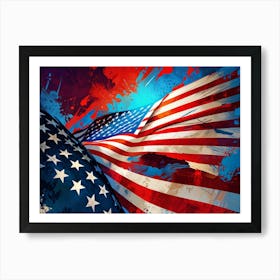 American Flag 8 Art Print