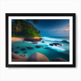 Beautiful beaches in Sri Lanka Art Print