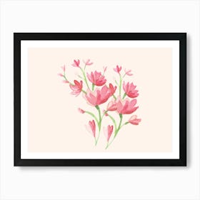 Watercolor Flowers 19 Art Print