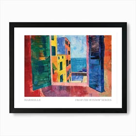 Marseille From The Window Series Poster Painting 1 Art Print