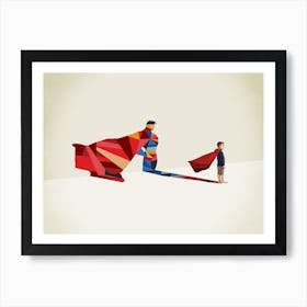 Super Shadows Hero Art Print