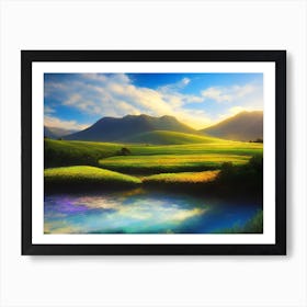 Landscape Painting 13 Art Print