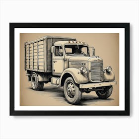 Old Fashioned Truck - vintage collection  Art Print