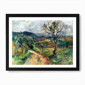 Rustic Charm Painting Inspired By Paul Cezanne Art Print