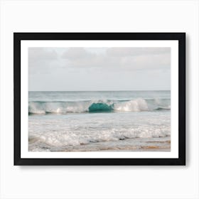 Waves On Beach Art Print